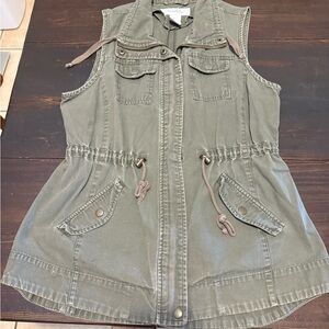 Sebby green Utility Vest